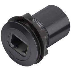 TRU COMPONENTS RJ45-02-BK RJ-Einbaubuchse RJ45 CAT5 8/8 1417397 Buchse, Einbau Schwarz 1 St.