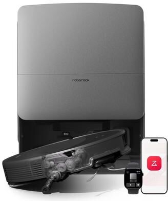 "Roborock Saros 20 Robot Vacuum Cleaner, 36,000Pa,3.46"" Double-Layer Threshold,Zero-Tangling, 212°F Hot Water Cleaning"