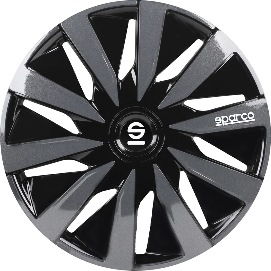 SET COPRIRUOTA LAZIO SPARCO NERO/GRIGIO 16"