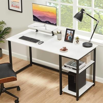 No Computer Home Office Desk with Monitor Stand