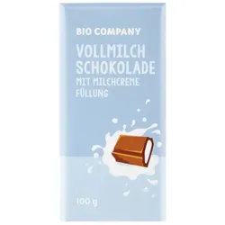 Bio Company Vollmilch Schokolade mit Milchcremefüllung bio