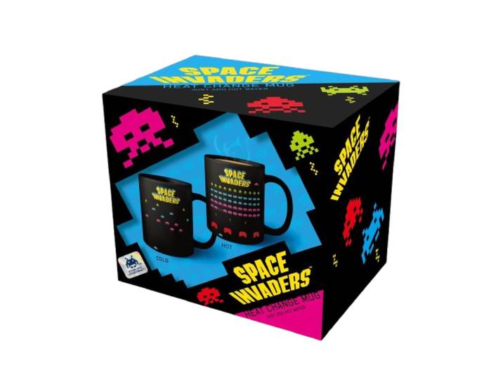 Tasse Space Invaders mit Farbwechsel