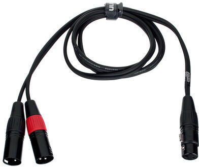 the sssnake Y-Cable FMM 1.6m Schwarz