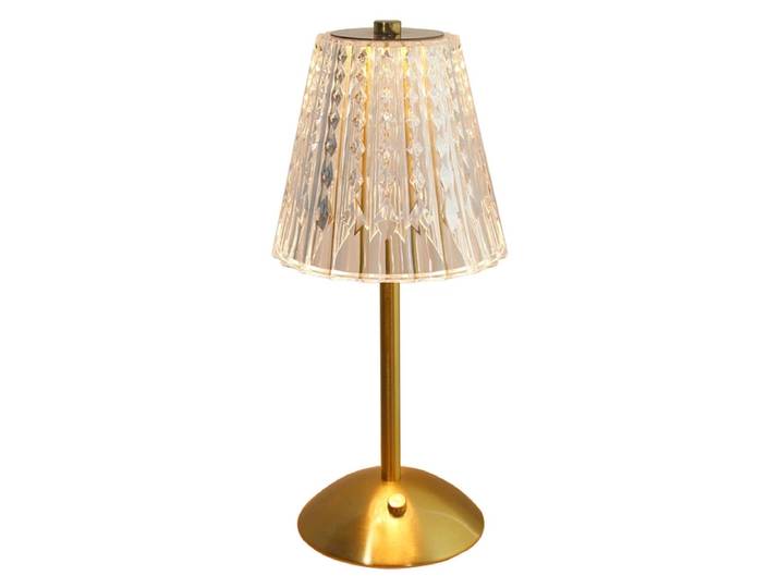 USB-aufladbare Lampe ANASTASIA 29cm 2W durchsichtig