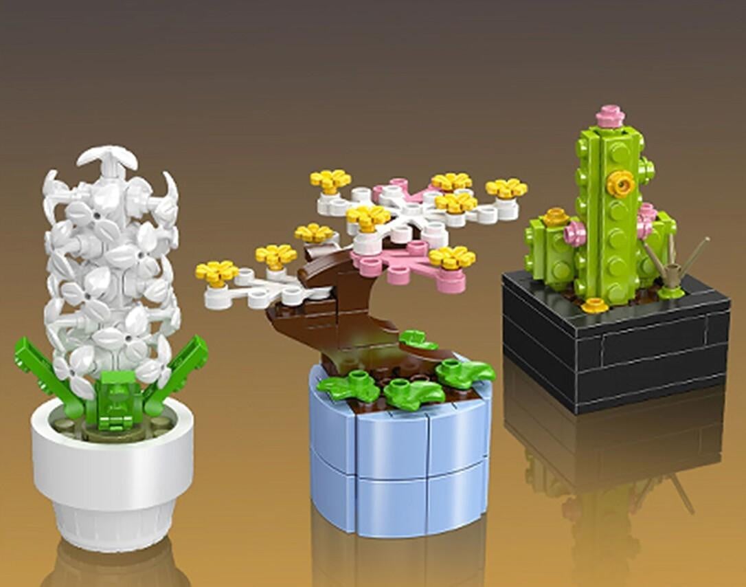 Mould King Mini-bloempotjes