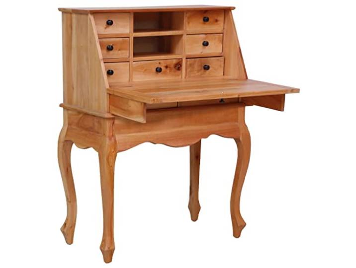 vidaXL Massief Mahoniehouten Secretaire Schrijftafel Bureau Dressoir Kast
