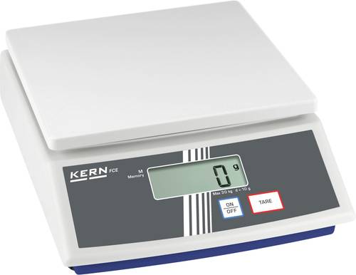 Kern Tischwaage FCE 6K2N+C kalibriert (DAkkS-akkreditiertes Labor) Wägebereich (max.) 6kg Ablesbarkeit 2g über Steckernetzteil