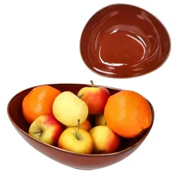 Marron Taste 2tlg Schalen Set 1,3L & 700ml Porzellan Servierschale Obst Dessert