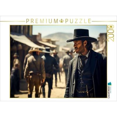 CALVENDO Puzzle Der Boss des Clans - Wilder Westen | 2000 Teile Lege-Größe 90x67cm Foto-Puzzle für glückliche Stunden