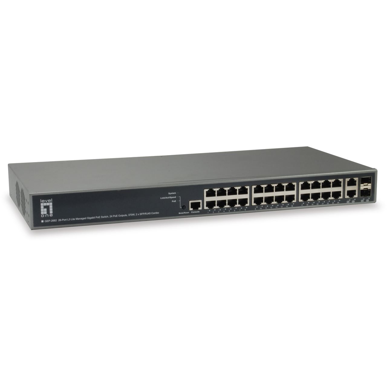 LevelOne 26-Port L3 Lite Managed Switch