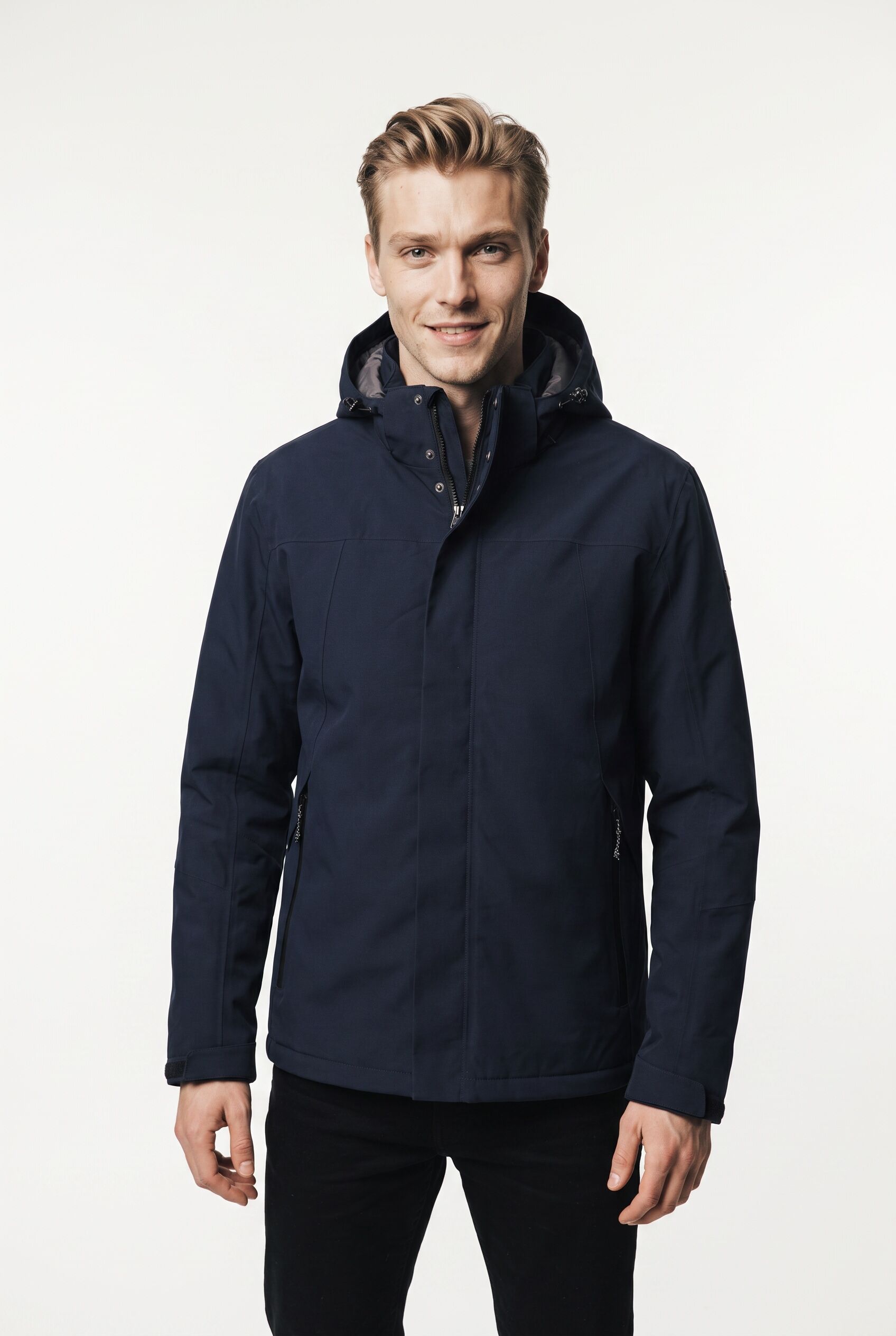 Funktionsjacke KILLTEC "KOW 2 MN JCKT", Herren, Gr. L, blau (dunkelnavy), Web, Obermaterial: 100% Polyester. Futter: 100% Polyester. Wattierung: 100% Polyester, unifarben, Jacken Funktionsjacke, mit Kinnschutz, atmungsaktiv, wasserdicht, winddicht dunkeln