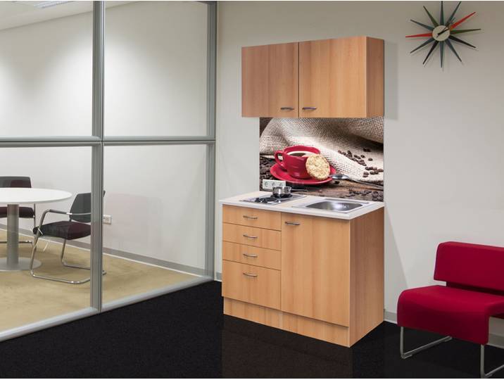 Miniküche Nano 100 cm Buche Nachbildung