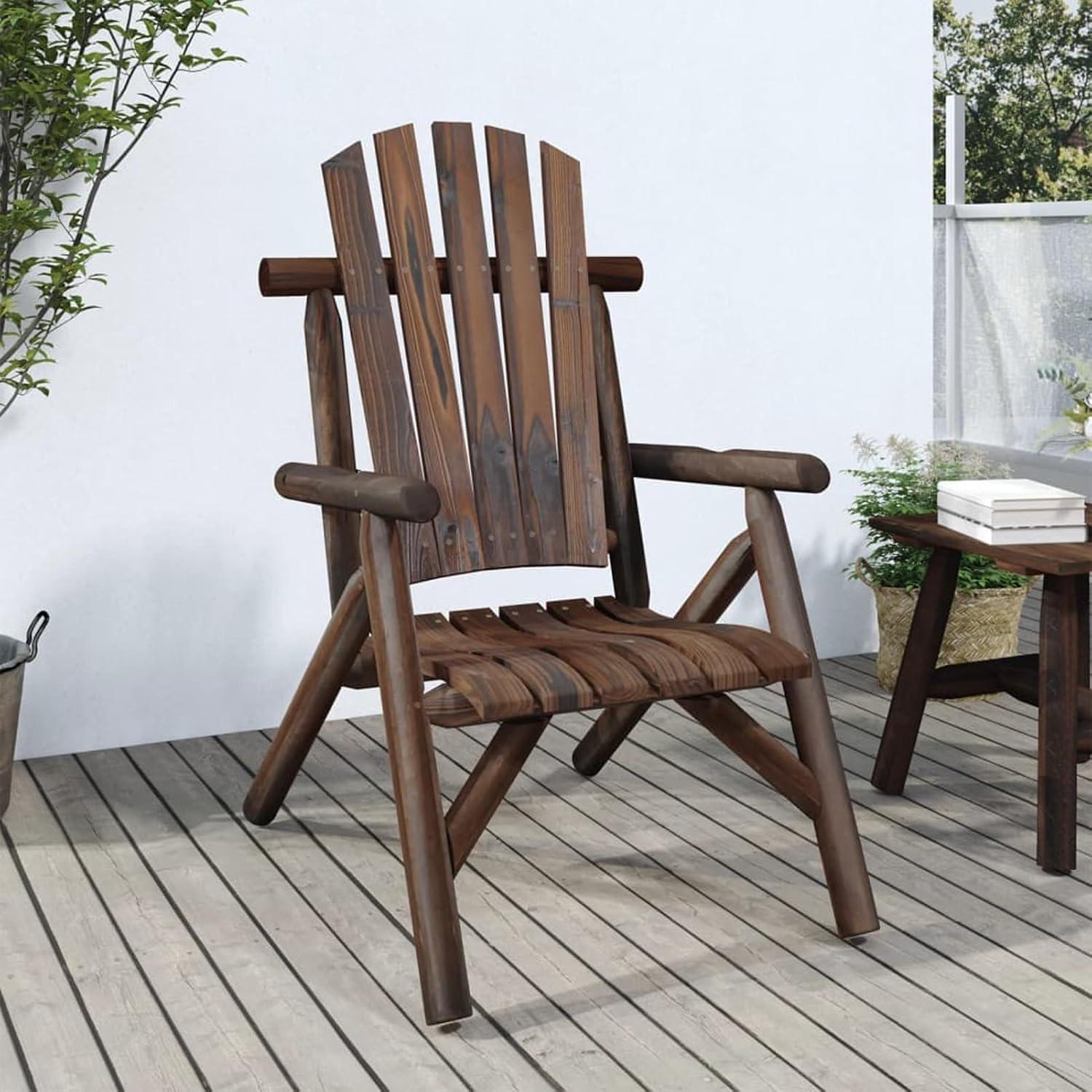 Gartenstuhl, Balkonstuhl, Gartenstühle, Gartensessel, Terrassenstühle, Balkonmöbel, 68x86x103 cm aus massivem Fichtenholz