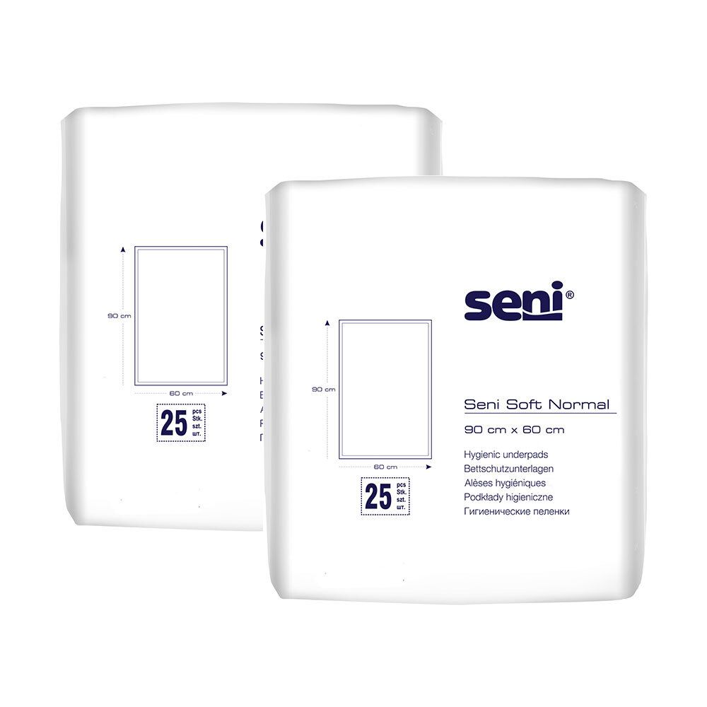 Seni Soft Normal Bettschutzunterlage 60x90 cm 2x25 St Unterlagen