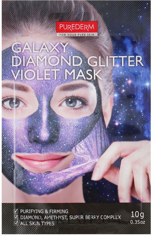 PUREDERM Galaxy Diamond Glitter Violet Mask 10g