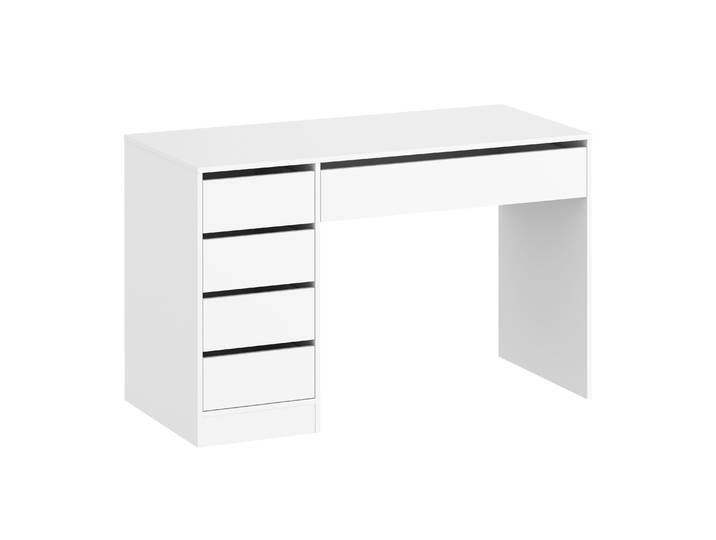 Schreibtisch RIGEL mit Schubladen 120 x 55 x 75 cm weiss