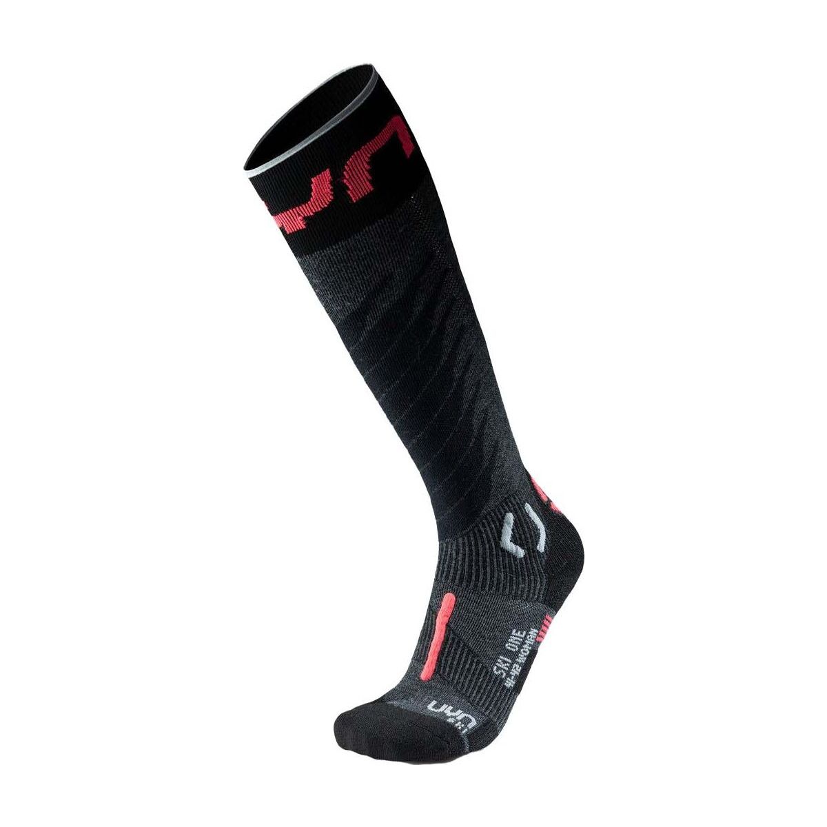 Uyn Woman Ski One Merino Socks anthracite/pink (G048) 37/38 S100275-G048-37/38