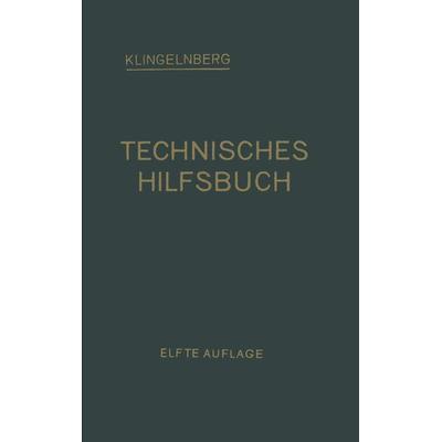 Klingelnberg Technisches Hilfsbuch, Taschenbuch von W. Ferd Klingelnberg,Ernst Preger,Rudolf Reindl, Springer Berlin, 978-3-662-35417-9