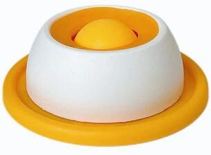 Uplift Treasures Interactive Slow Feeder Puzzle Bowl For Cats yellow