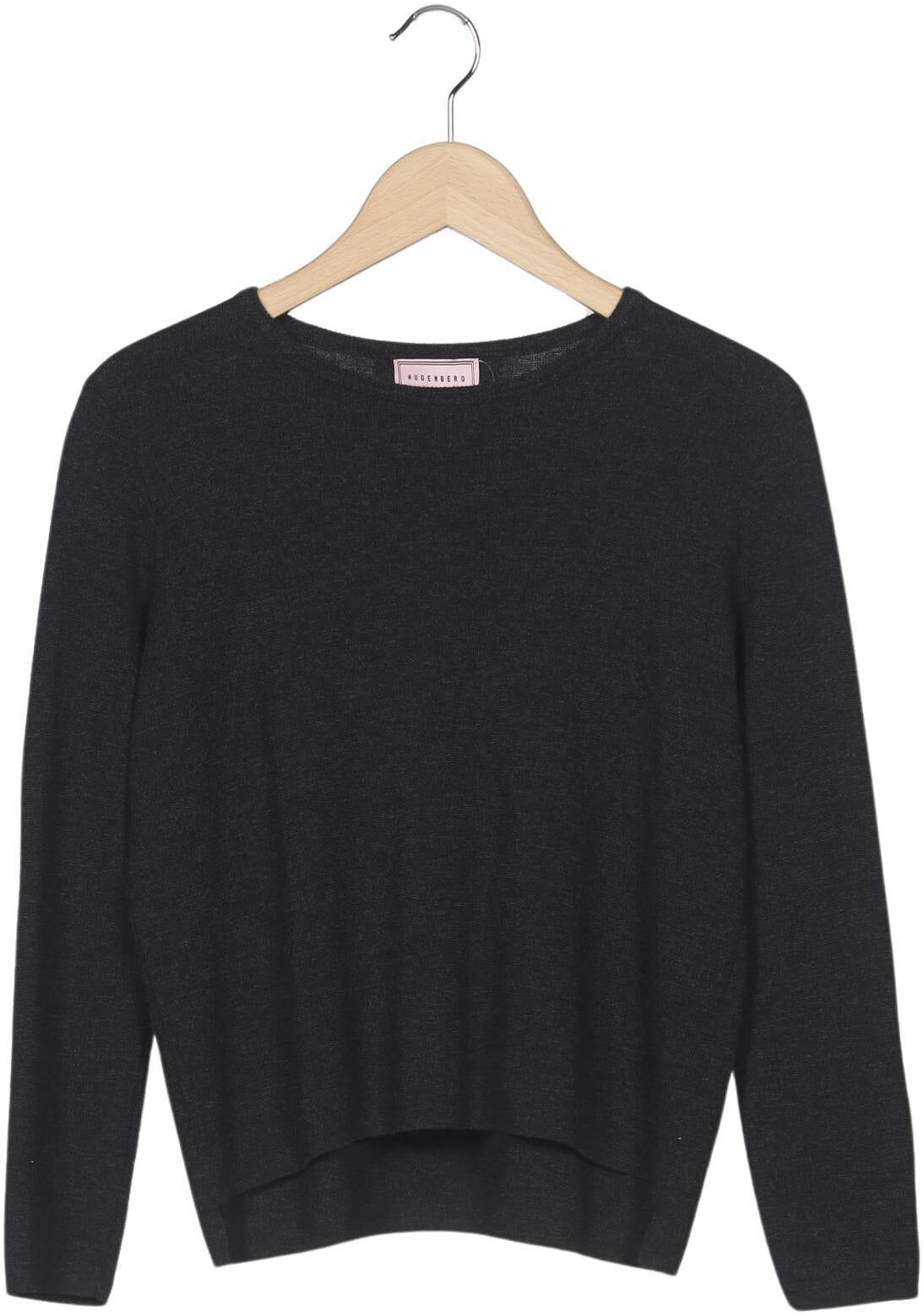 Hugenberg Damen Pullover, Grau, Gr. M, Merino - Second Hand