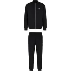 EA7 für Herren. 8NPV56_PJ4EZ Hochwertiges schwarzes Halstuch (XXL), Lässig, Sportlich, Multisport, Polyester
