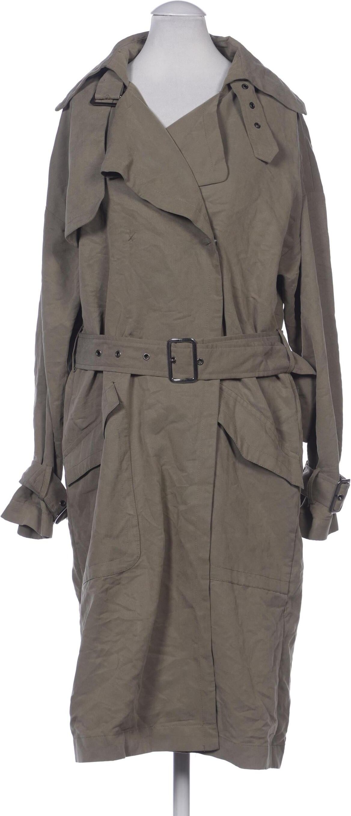asos Damen Mantel, Grün, Gr. EU 34, Modal / Synthetik / Baumwolle - Second Hand