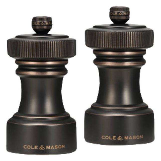Cole & Mason Hoxton 104mm / 4" Antique Bronze GS (Pfeffer, Salz) (H253029)