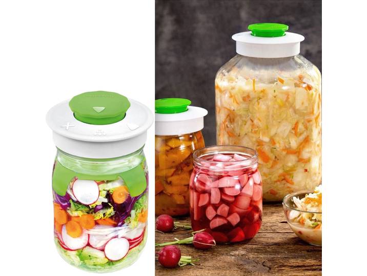 Fermentierglas mit Entlüftungsventil, 1 Liter