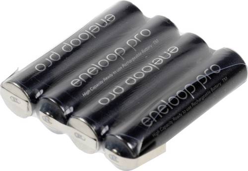 Panasonic eneloop Pro Akkupack 4x Micro (AAA) Z-Lötfahne NiMH 4.8V 900 mAh