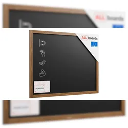 ALLboards Magnetische Kreidetafel 100x80 cm, Holzrahmen