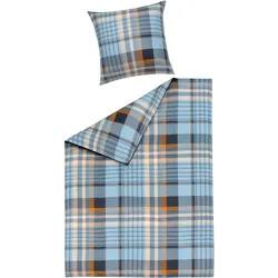 Bettwäsche RENATA Satin (BL 155x220 cm) - blau - BL 155x220 cm