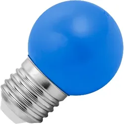 Lighto | LED-Glühbirne | Große Fassung E27 | Blau | Kugelbirne | 45mm | 1,5W | Dimmbar | Geeignet für Stacheldraht