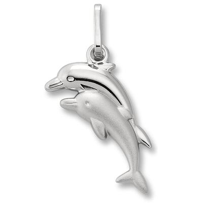 Kettenanhänger ONE ELEMENT "Delfin Anhänger aus 925 Silber", silber, Schmuckanhänger, Mädchen, Silber 925 (Sterlingsilber), Kettenanhänger, Persönlicher Akzent – schlicht, modern, aussagekräftig