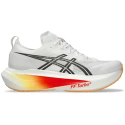 Asics Herrenlaufschuhe Megablast, White/Orange Glow - weiß / 40