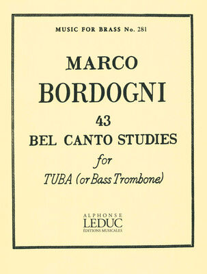 Alphonse Leduc 43 Bel Canto Studies Tuba