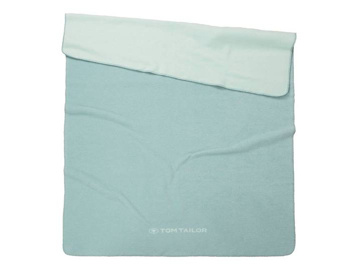 Couverture Jacquard 150 x 0 x 200cm Turquoise/Turquoise Tissu mélangé