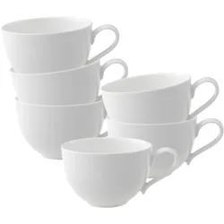 KAFFEETASSEN New Cottage Basic weiß 150 ml 6er Set