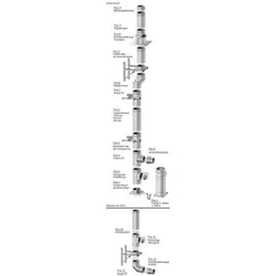 Raab DW NW 100 T-Stück 87° Abgassystem Edelstahl