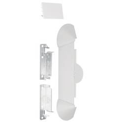 HAGER L33347035 Elektro-Sockelleisten-Zubehör Wandanschlussblende Grau 1 St.