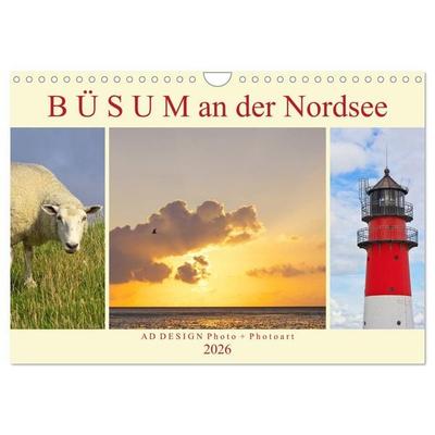 Büsum an der Nordsee (Wandkalender 2026 DIN A4 quer), CALVENDO Monatskalender