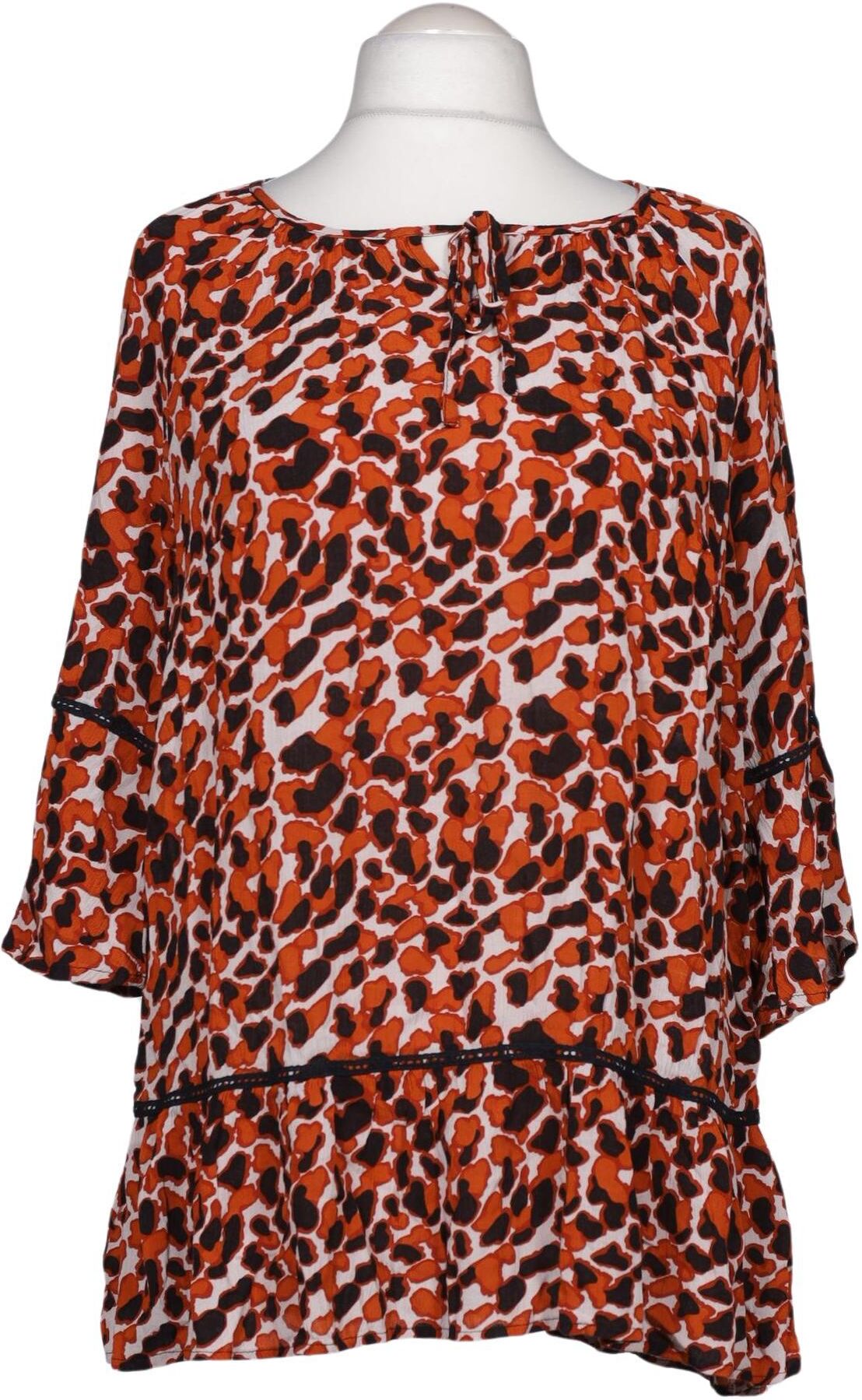 Ulla Popken Damen Bluse, Mehrfarbig, Gr. Xxl, Viskose - Second Hand