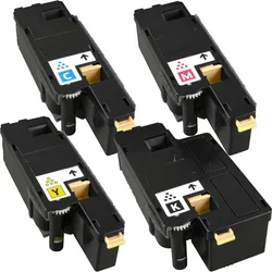 4 Kompatible Toner ersetzt Epson C13S050611-14 Multipack KCMY
