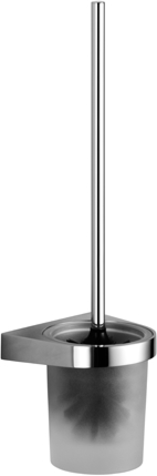 Dornbracht Meta WC-Bürstengarnitur 83900970-93 Wandmodell, Kristallglas, chrom gebürstet