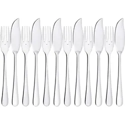Settimocielo Fischbesteck im Geschenkkarton, 12-teilig