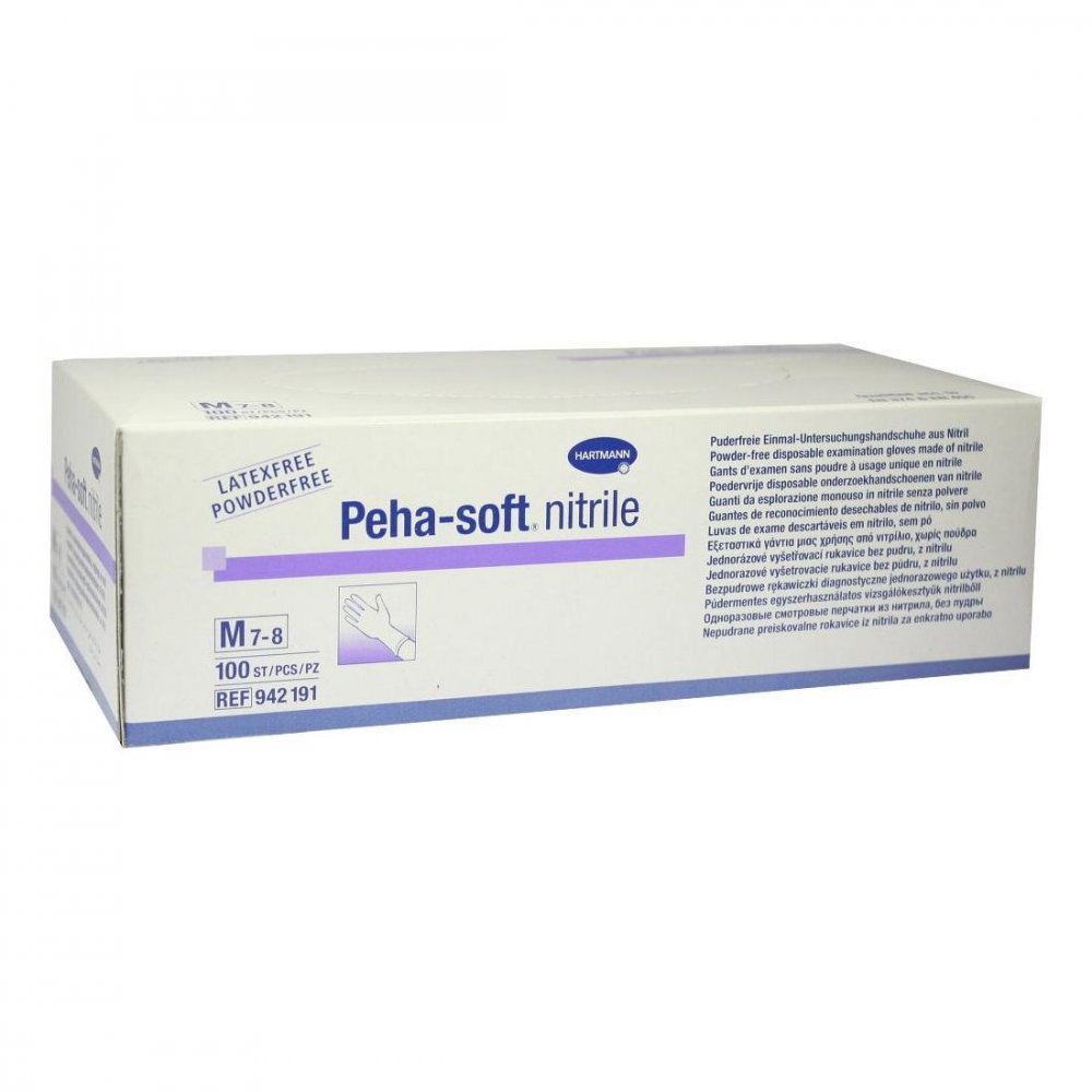 PAUL HARTMANN AG Peha Soft nitrile Unt.handsch.puderfr. unsteril M 03538065