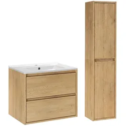 BADMÖBEL 61cm Edmé 2er-Set Holz