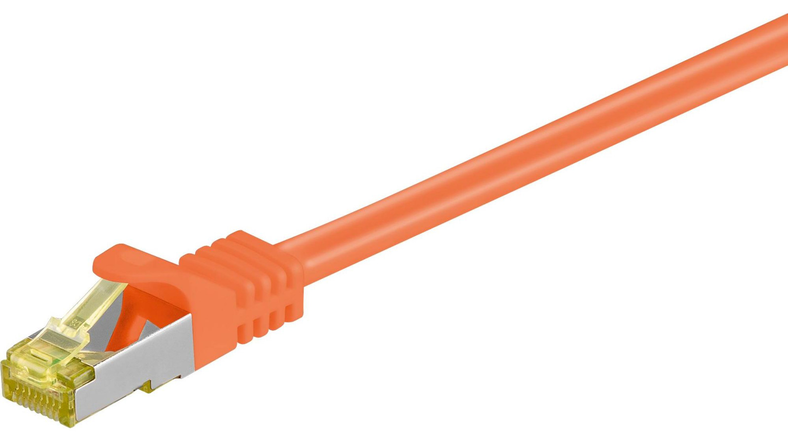 Goobay 91606 RJ45 Patchkabel CAT 6A S/FTP PiMF, 2 m, Oranje