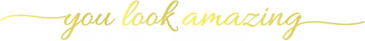 Inspire Curations You Look Amazing Mirror Vinyl Decal Motivational Bathroom & Bedroom Sticker qt14137 Gold width Of 28cm