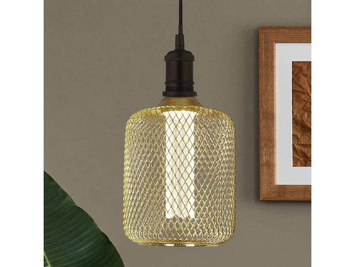 Ampoule 12 x 19 x 12cm Doré/Doré