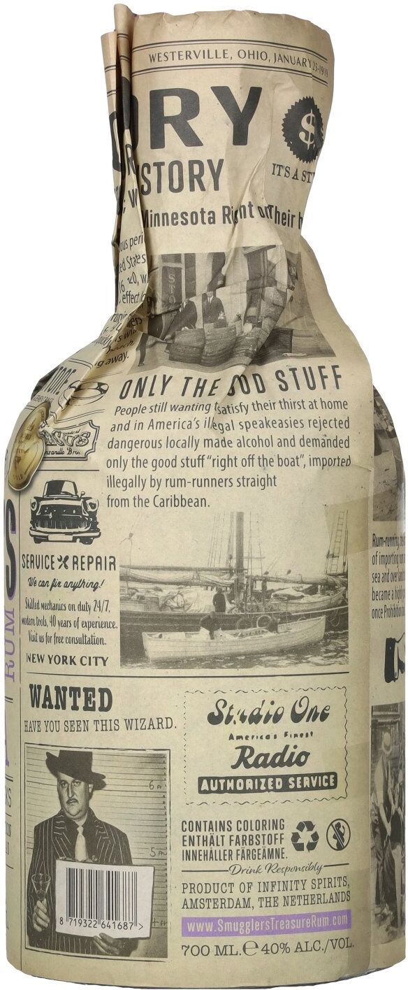 Smuggler's Treasure JAMAICA Single Origin Aged Rum 40% Vol. 0,7l